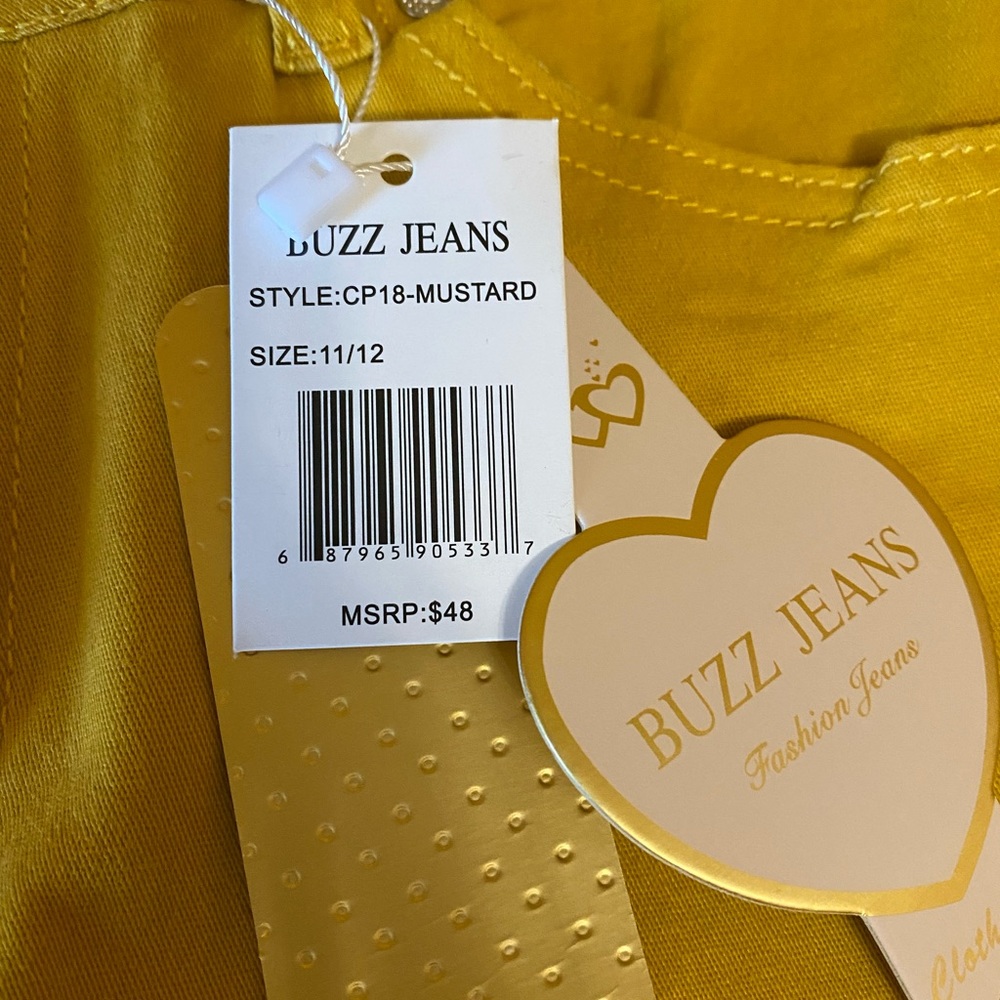 Buzz jeans size 11/12 mustard - Picture 6 of 6